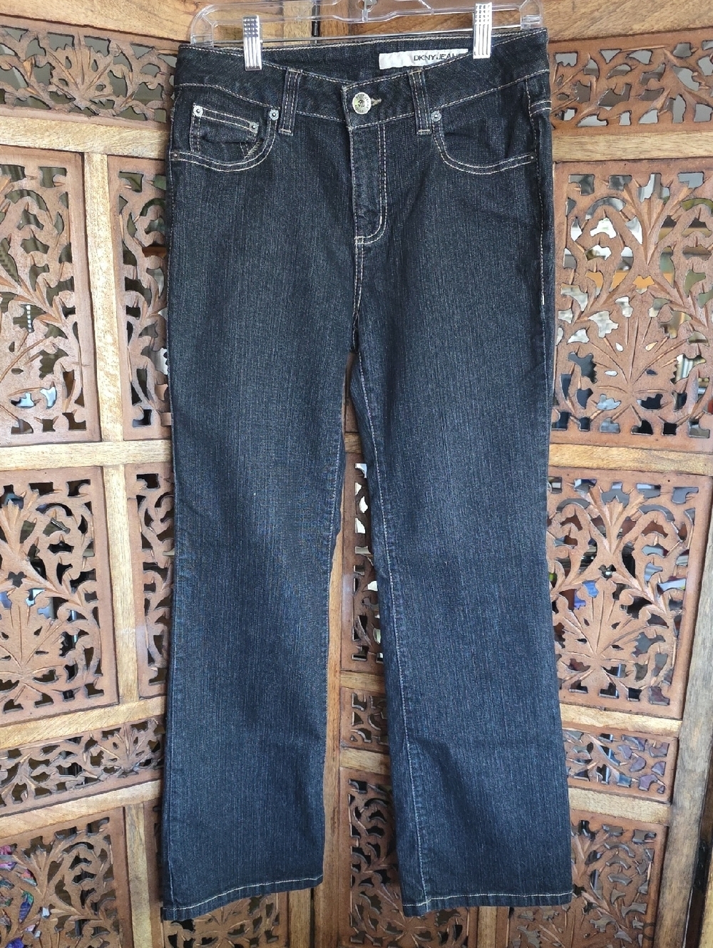 DKNY Women's Black Boot Cut Jeans
